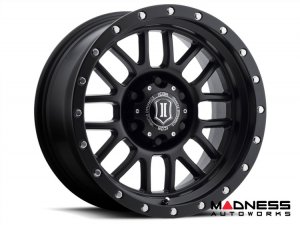 Ford Bronco Custom Wheels (1) - Alpha - Satin Black - 17 X 8.5 / 6 x 5.5 / 0 / 4.75" - Icon 